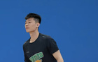 遼寧隊(duì)訓(xùn)練，王嵐嵚張峻豪在陣，代彥龍隨隊(duì)，楊鳴單車訓(xùn)練。